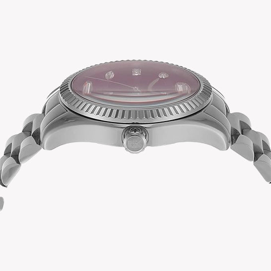 MICHAEL KORS Women's Stainless Steel Pink Dial Watch | MK7443