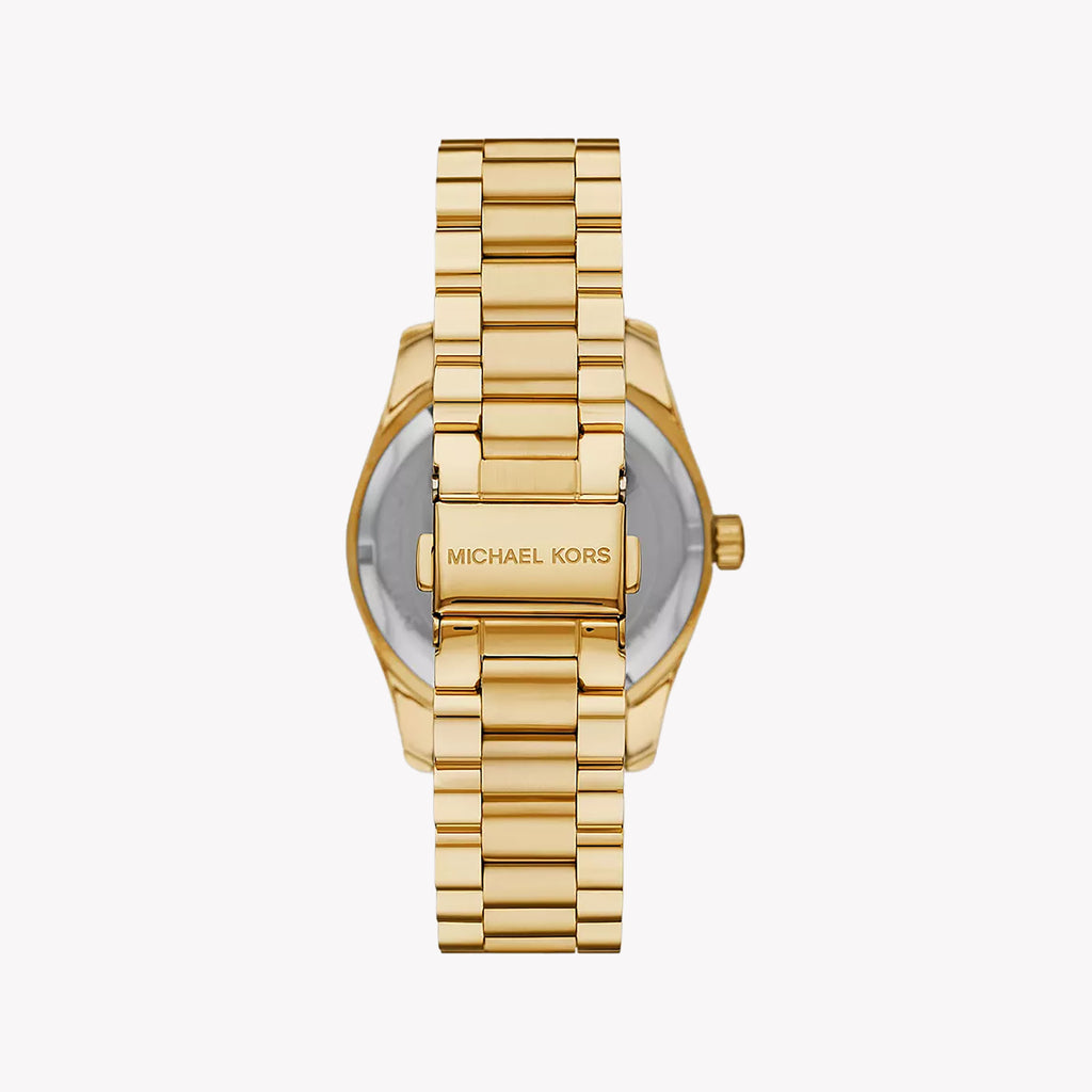 Michael Kors Women's Gold/Dark Green Stainless Steel Watch | Mk7449