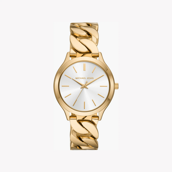 Michael Kors Women's Gold Leather Watch, White Dial | Mk7472 by i-watch