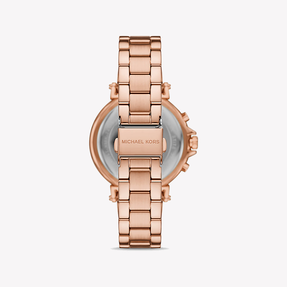 Michael Kors Maren Chronograph Rose Gold Dial Rose Gold Stainless Steel Women's Watch MK7494