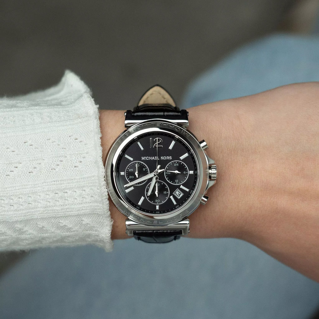 Michael Kors Women's Black/Silver Watch | Mk7499