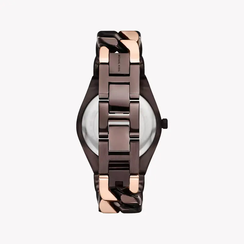 Michael Kors Women's Rose Gold & Dark Brown Watch | Mk7501