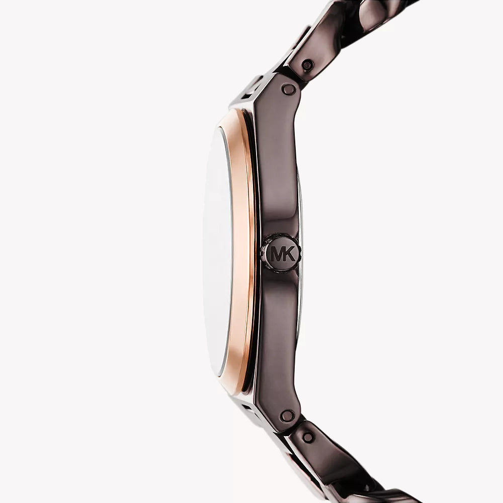 Michael Kors Women's Rose Gold & Dark Brown Watch | Mk7501