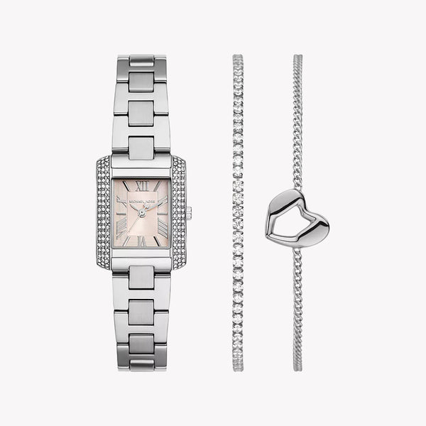 Michael Kors Women's Stainless Steel Pink Dial Watch | Mk7514set by i-watch