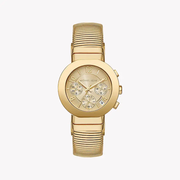 Michael Kors Women's Gold Stainless Steel Watch, Beige Dial | Mk7525 by i-watch