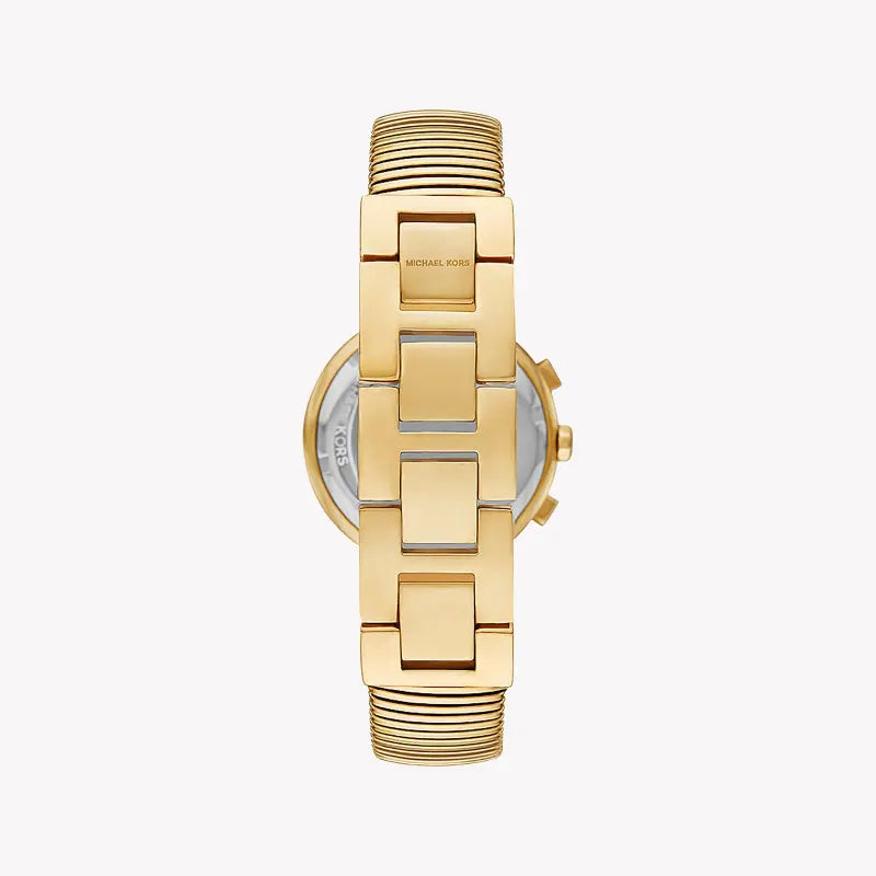 Michael Kors Women's Gold Stainless Steel Watch, Beige Dial | Mk7525
