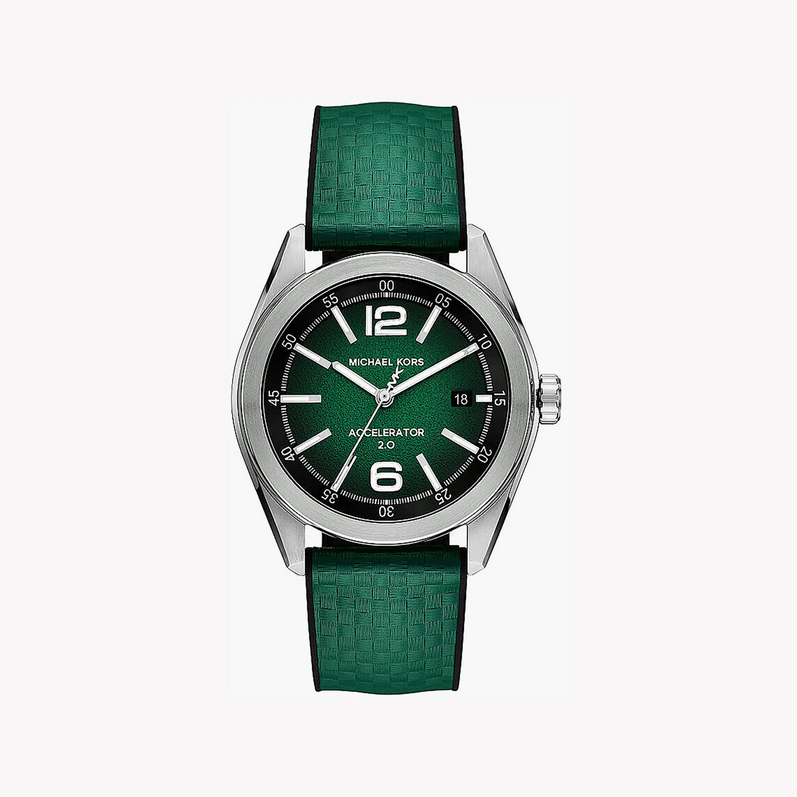 Michael Kors Men's Silver Watch, Dark Green Dial | Mk9173 by i-watch