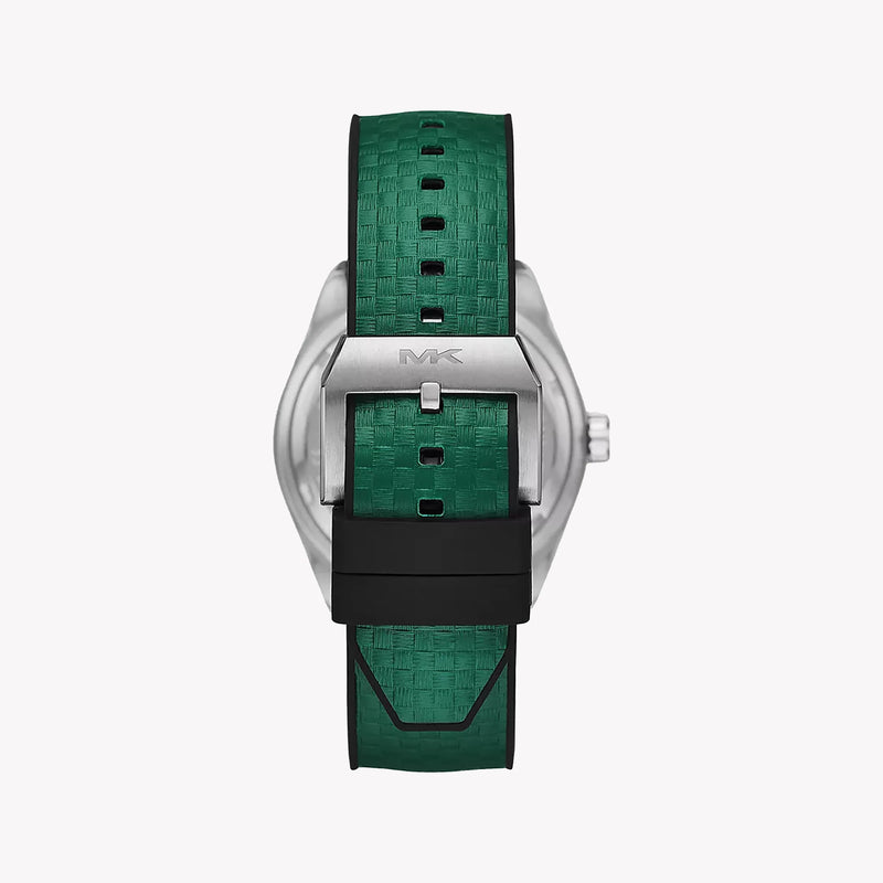 Michael Kors Men's Silver Watch, Dark Green Dial | Mk9173 by i-watch