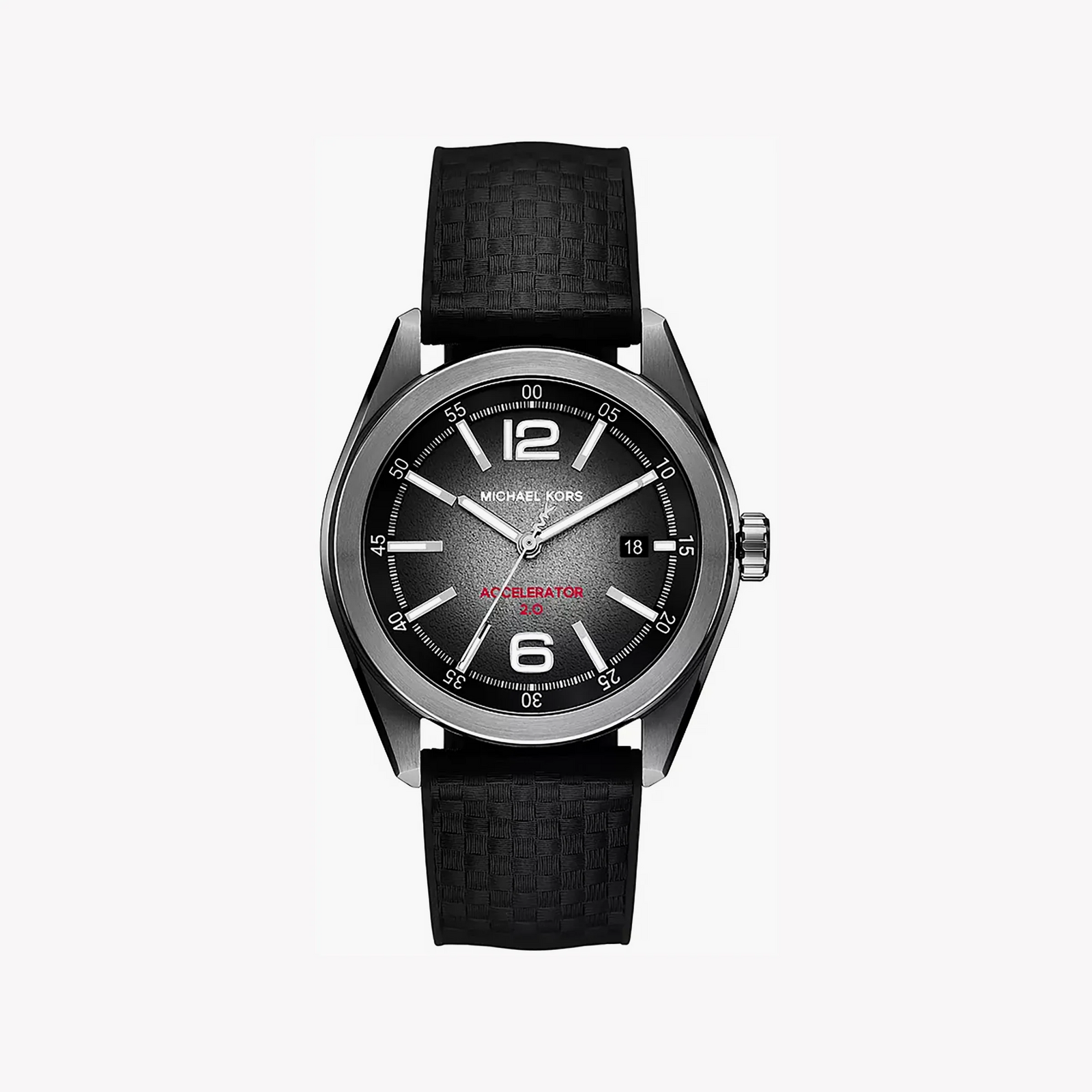 Michael Kors Men's Silver Watch, Black Dial | Mk9175 by i-watch