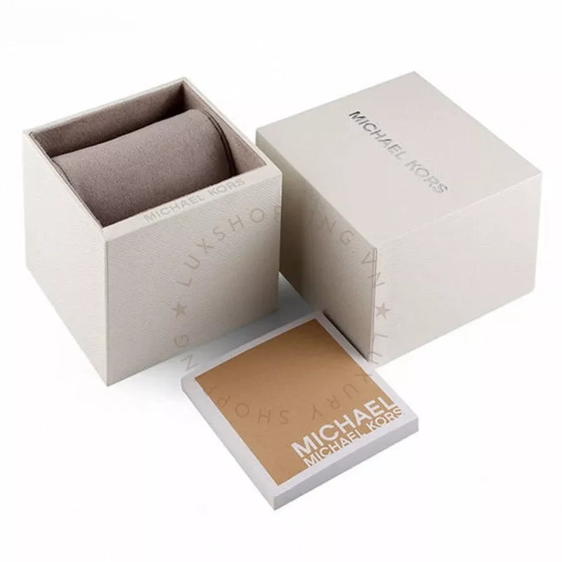 Michael Kors Women's Gold/White Leather Watch | MKO1059 by i-watch