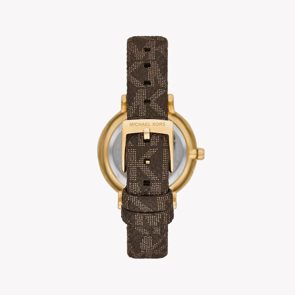 Michael Kors Women's Gold Watch, Brown Leather | Mko9001set by i-watch