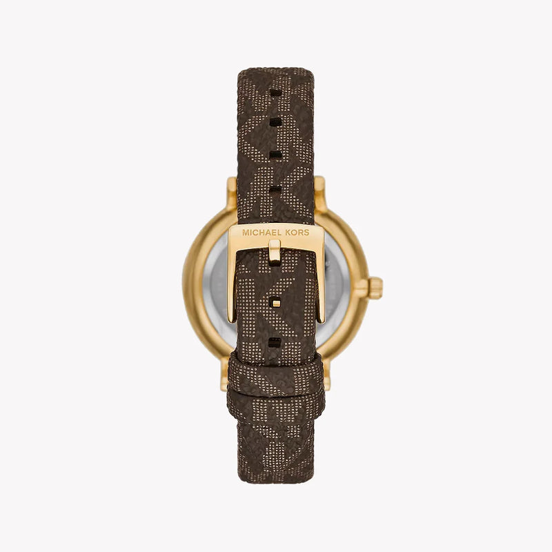 Michael Kors Women's Gold Watch, Brown Leather | Mko9001set by i-watch