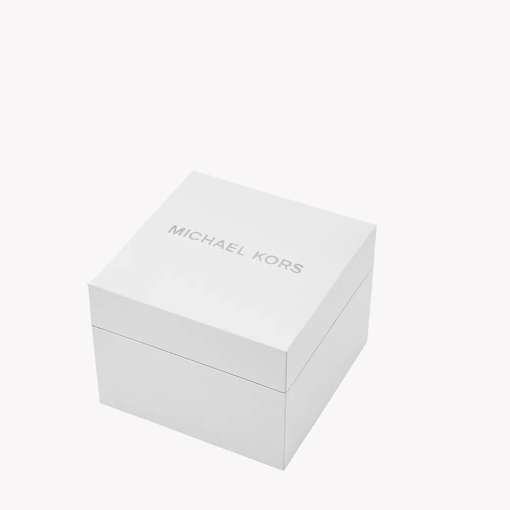 Michael Kors Women's Gold Watch, Brown Leather | Mko9001set