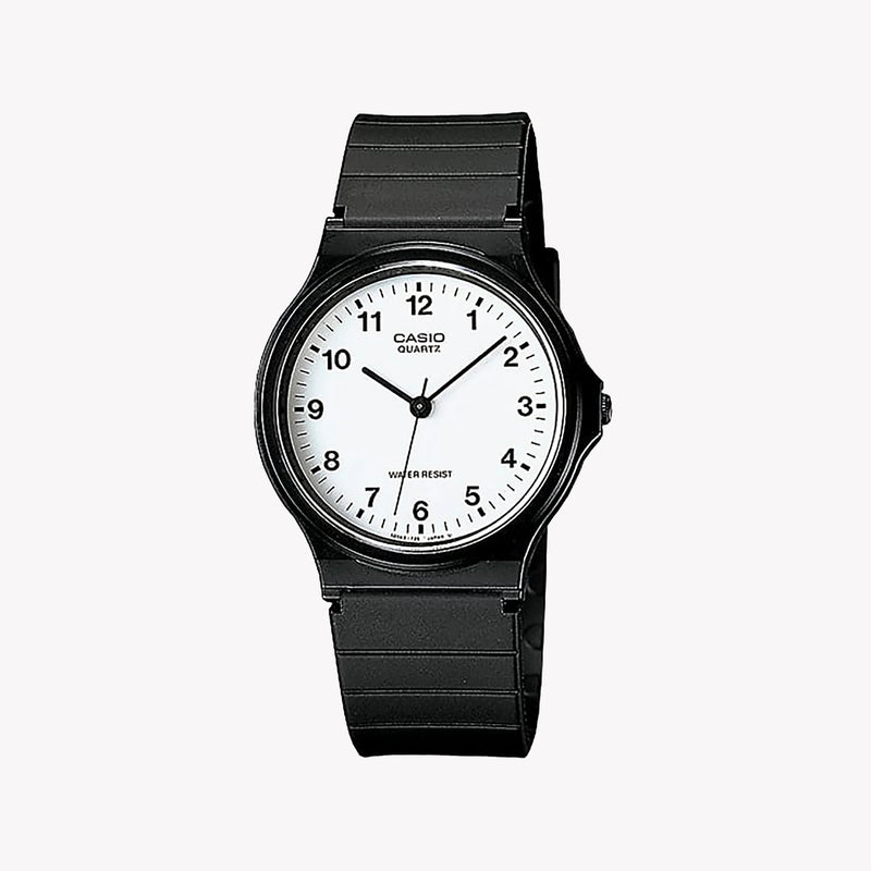 Casio Unisex's Black Rubber, Black | Mq-24-7blleg-50
