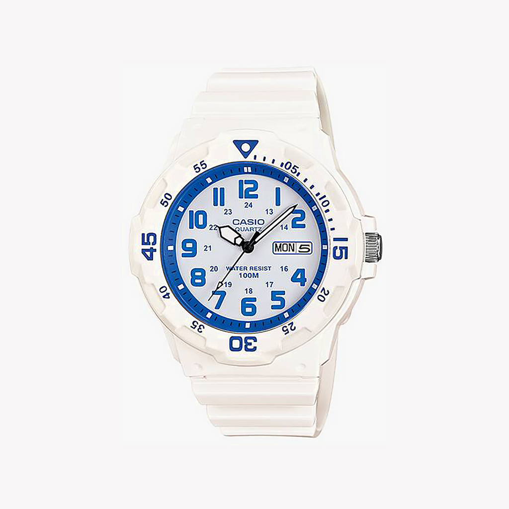 CASIO MRW-200HC-7B2VDF ADVENTURE TIME - MONTRE SPORTIVE EN RÉSINE BLANCHE POUR HOMMES