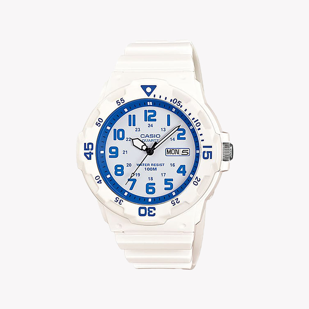 CASIO MRW-200HC-7B2VDF ADVENTURE TIME - MONTRE SPORTIVE EN RÉSINE BLANCHE POUR HOMMES