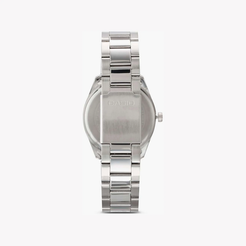 Casio Mtp-1302d-7a1vdf - Elegant Sporty Stainless Steel Men's Watch With White Dial & Date Function by i-watch