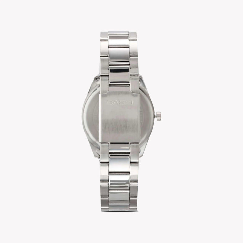 Casio Mtp-1302d-7a1vdf - Elegant Sporty Stainless Steel Men's Watch With White Dial & Date Function by i-watch