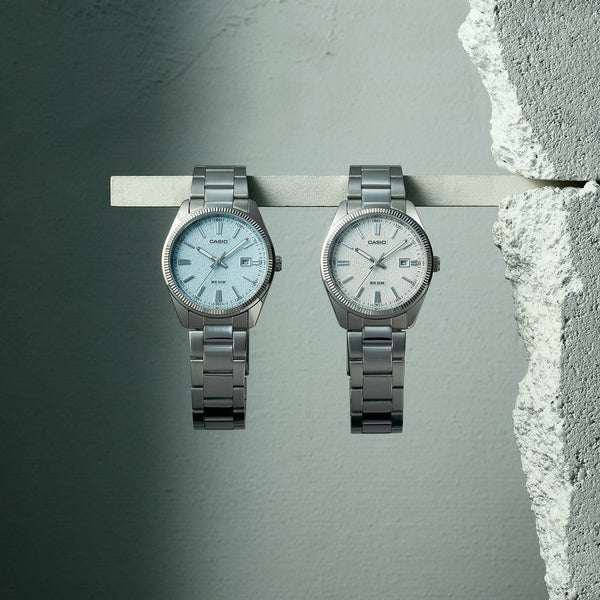 Casio Men's Matte Silver Dial Stainless Steel Bracelet Watch - MTP-1302DA-7AVDF