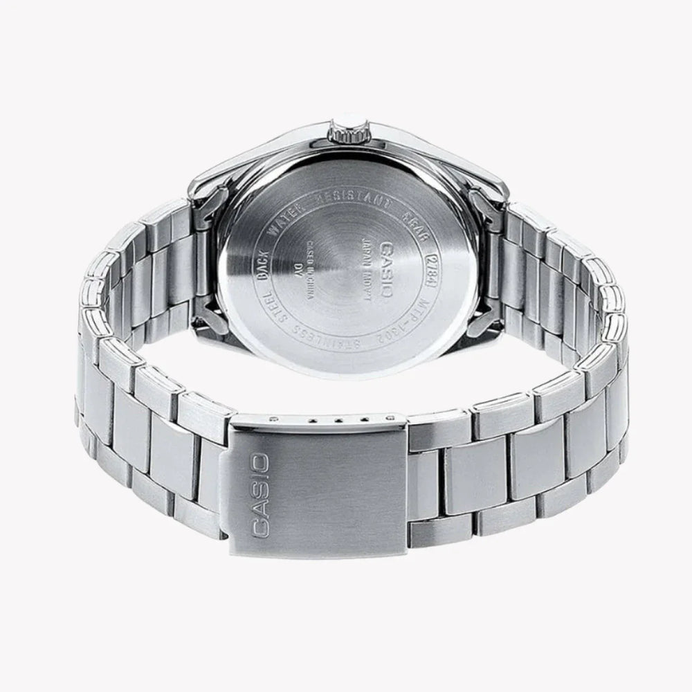 Casio Men's Stainless Steel Watch, White Dial | Mtp-1302pd-7bvef by i-watch