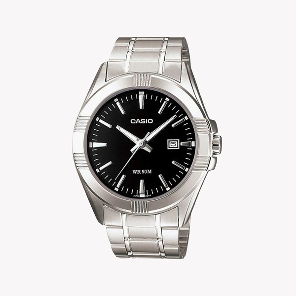 Casio MTP-1308D-1AVDF Silver Stainless Steel Strap Watch for Men