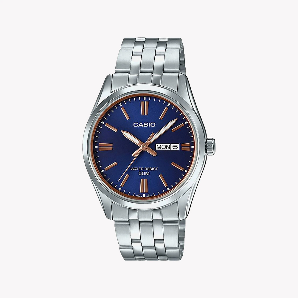 Casio Mtp-1335d-2a2vdf Adventure-Ready - Stylish Sporty Men's Watch With Blue Dial & Stainless Steel Band by i-watch