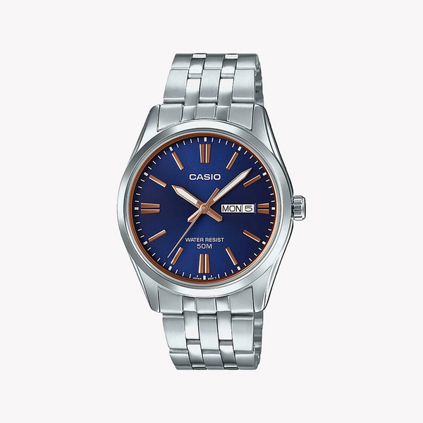 Casio Mtp-1335d-2a2vdf Adventure-Ready - Stylish Sporty Men's Watch With Blue Dial & Stainless Steel Band by i-watch