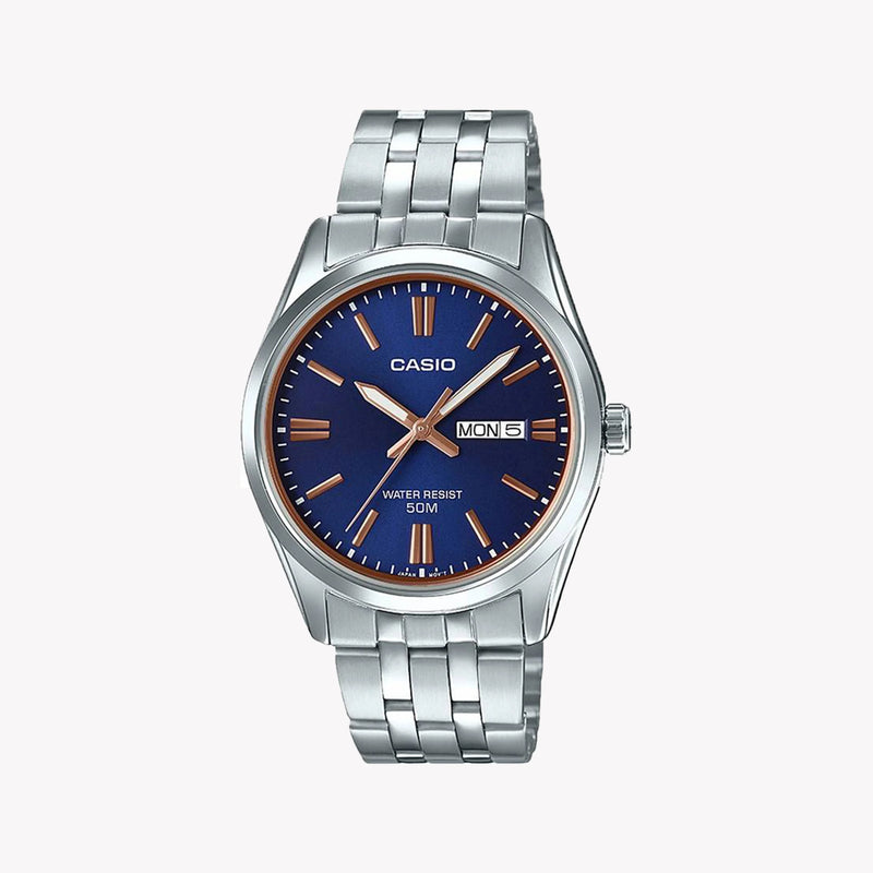 Casio Mtp-1335d-2a2vdf Adventure-Ready - Stylish Sporty Men's Watch With Blue Dial & Stainless Steel Band by i-watch