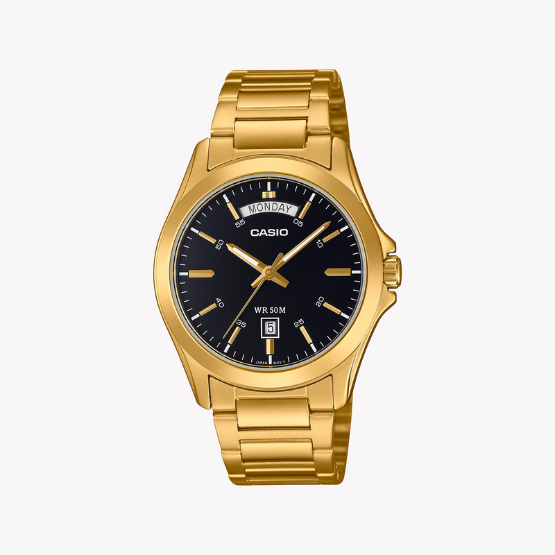 CASIO Men's Stainless Steel Gold Watch | MTP-1370G-1AVDF by i-watch