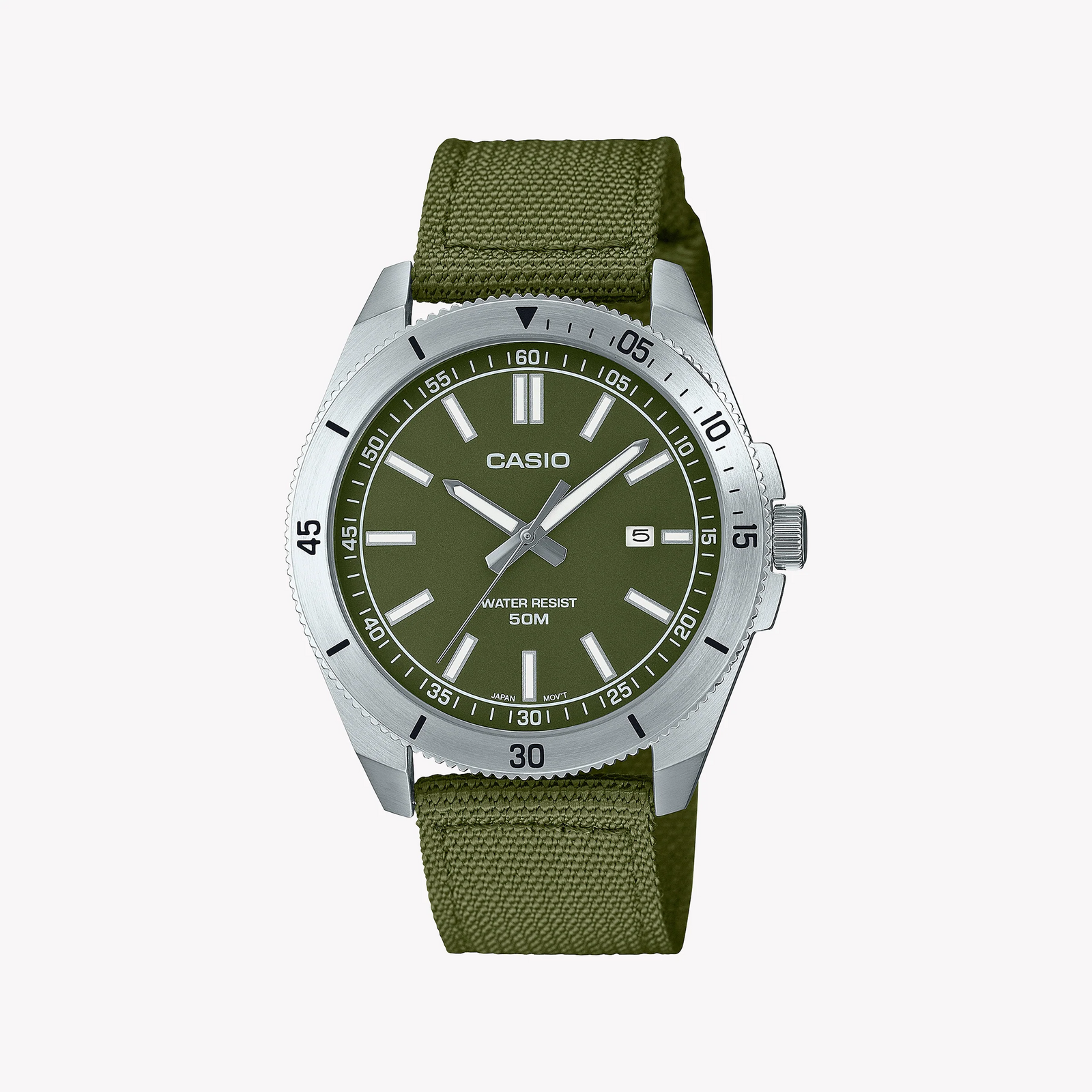 Casio Men's Stainless Steel/Green Watch | Mtp-B155c-3evdf by i-watch