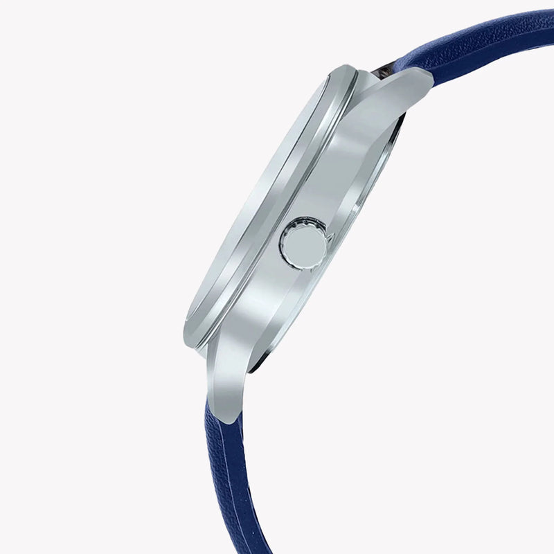 Casio Men's Silver Leather Watch, Silver Dial | Mtp-V002l-2b3udf