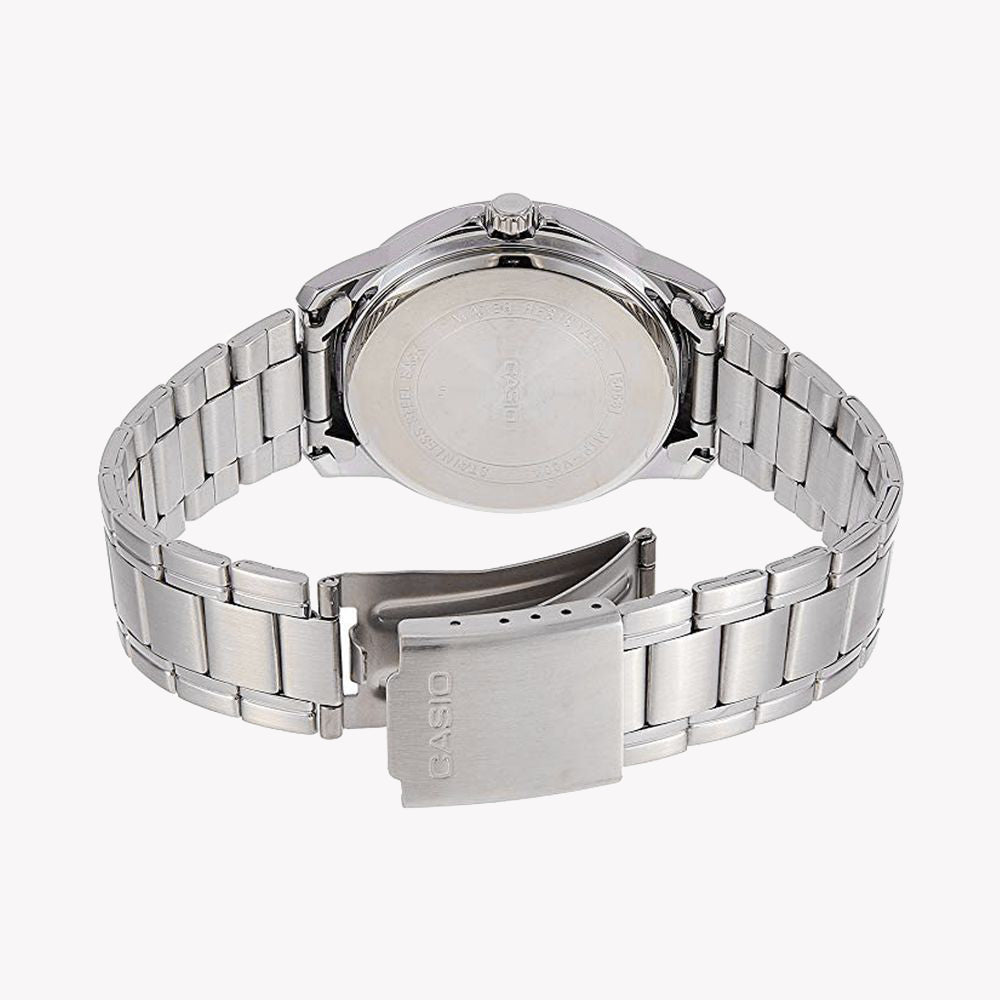 CASIO MTP-V004D-1B2UDF ELEGANT SPORT - MONTRE ÉLÉGANTE POUR HOMMES EN ACIER INOXYDABLE avec un cadran noir élégant et une précision fiable