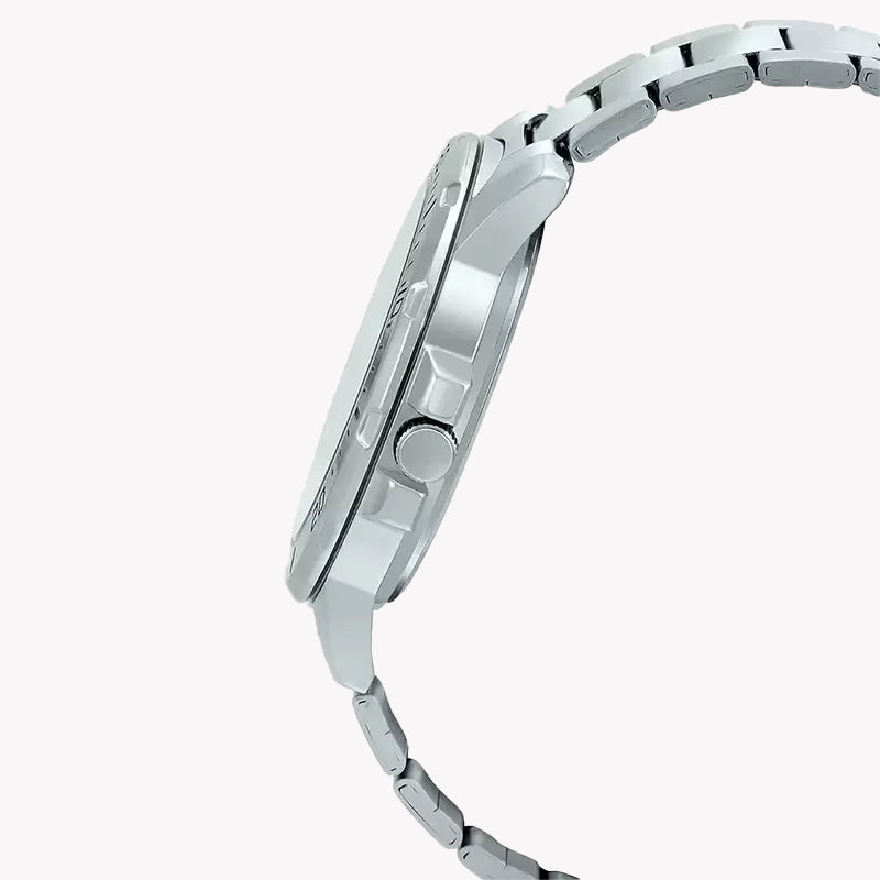 Casio Men's Silver Watch, Red Dial | Mtp-Vd01d-4bvudf