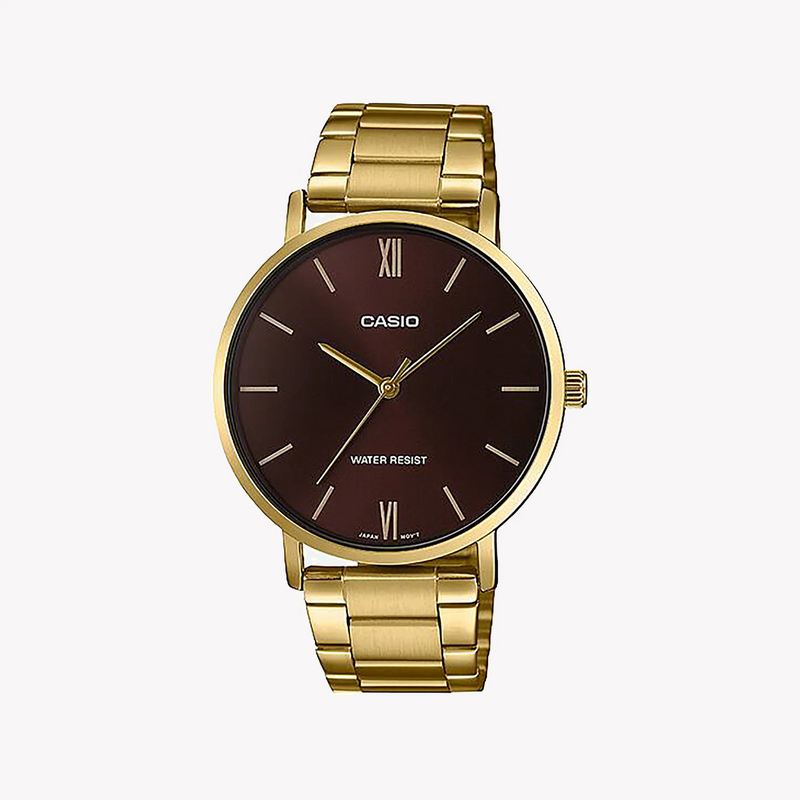 Casio Men's Gold Stainless Steel Watch | Mtp-Vt01g-5budf by i-watch