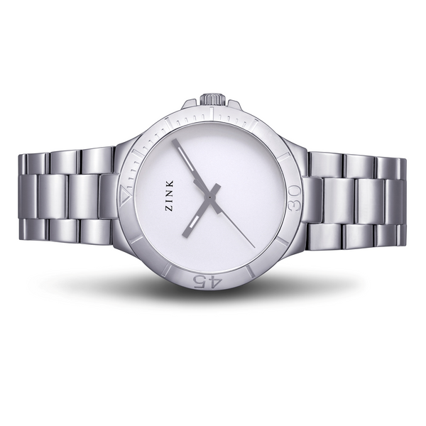 Zink Women's Watch With Silver Stainless Steel Case And Silver Stainless Steel Band by i-watch