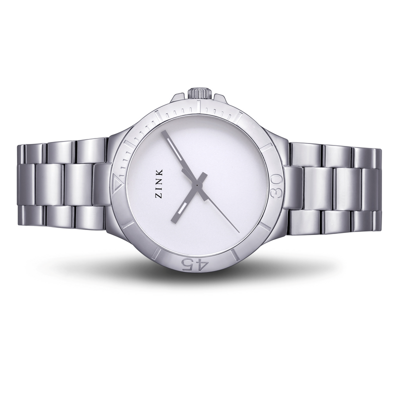 Zink Women's Watch With Silver Stainless Steel Case And Silver Stainless Steel Band by i-watch