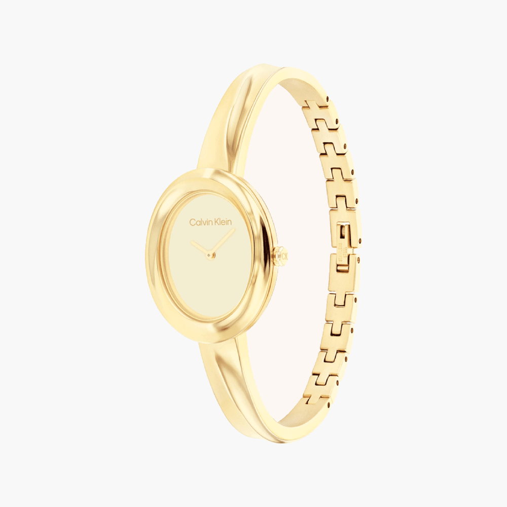 Ck Calvin Klein Women's Gold Stainless Steel Watch | K3m53121 by i-watch