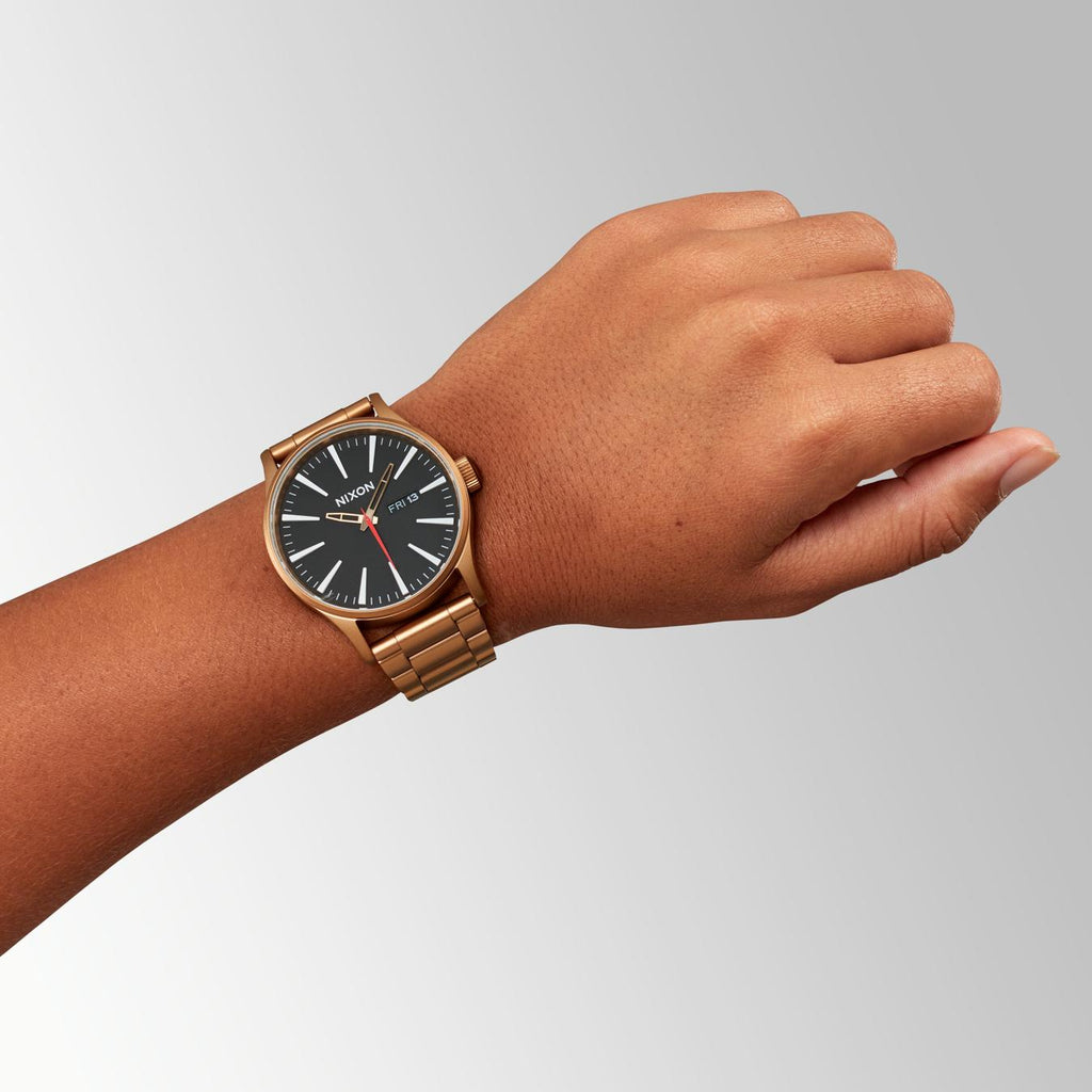 NIXON A356-5145 BOLD STATEMENT - MEN'S STAINLESS STEEL WATCH WITH BROWN & BLACK DESIGN-i-Watch-3