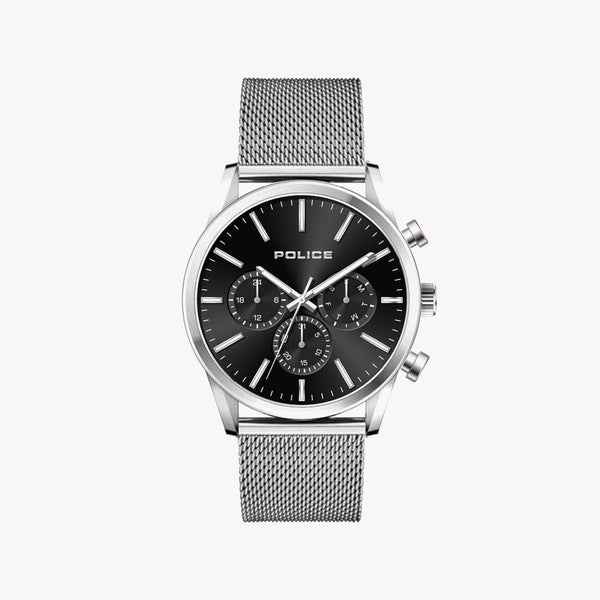 POLICE Men's Stainless Steel Silver Watch | P15599JS02MMM by i-watch
