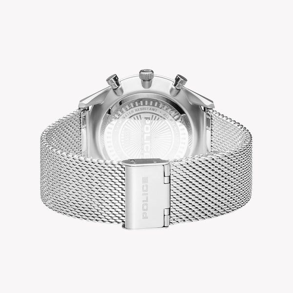 POLICE Men's Watch, Stainless Steel/Silver, Blue Dial | P15599JS03MMM by i-watch