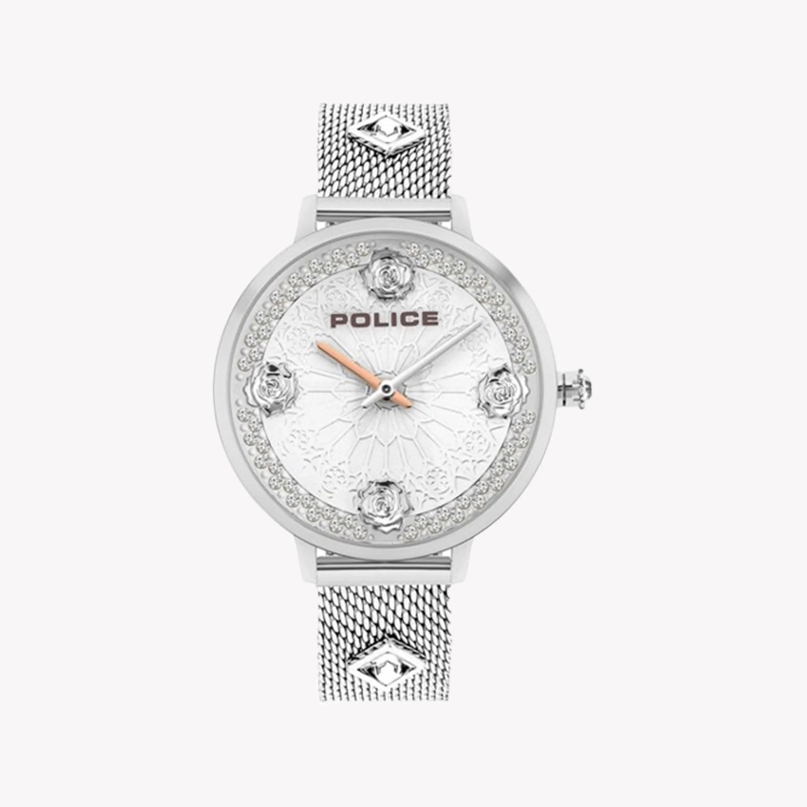 Police Women's Silver Quartz Watch, Stainless Steel | P16031ms04mma by i-watch