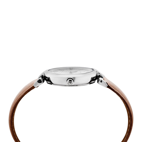 Pierre Cardin Women's Watch With Silver Stainless Steel Case And Rose Leather Band by i-watch