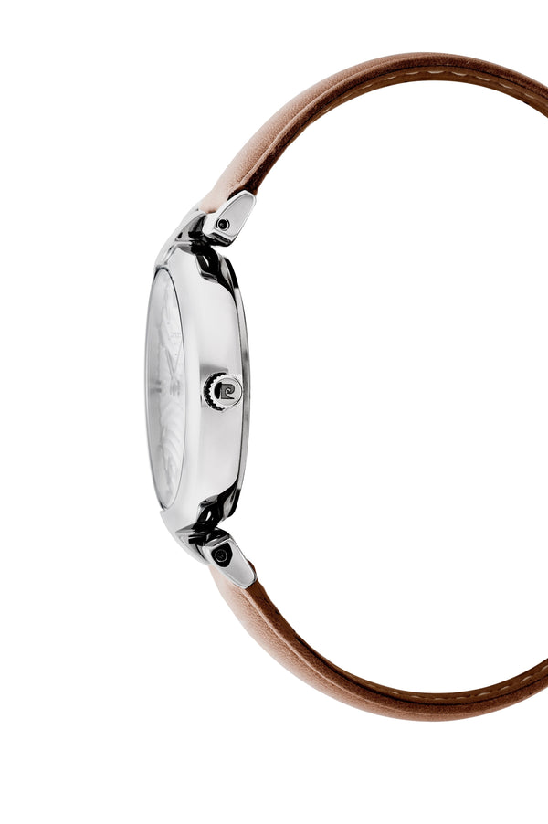 Pierre Cardin Women's Watch With Silver Stainless Steel Case And Rose Leather Band by i-watch