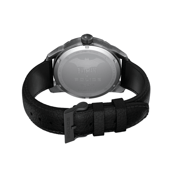 Police Men's Black Metal/Leather Watch | Pewga0075501 by i-watch