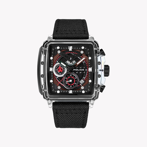 Police Men's Fabric/Black, Transparent/Multicolor | Pewgc00770x0 by i-watch