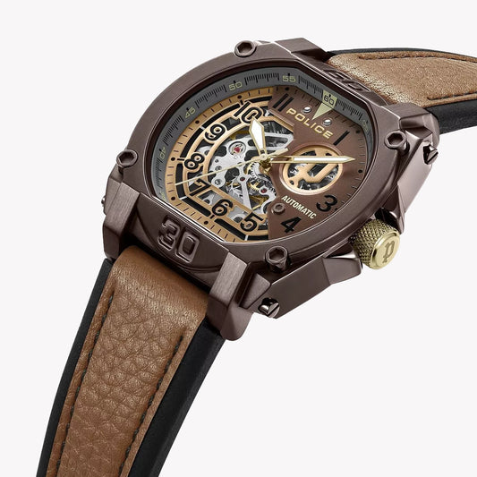 POLICE Men's Stainless Steel Brown Watch | PEWGE0040002