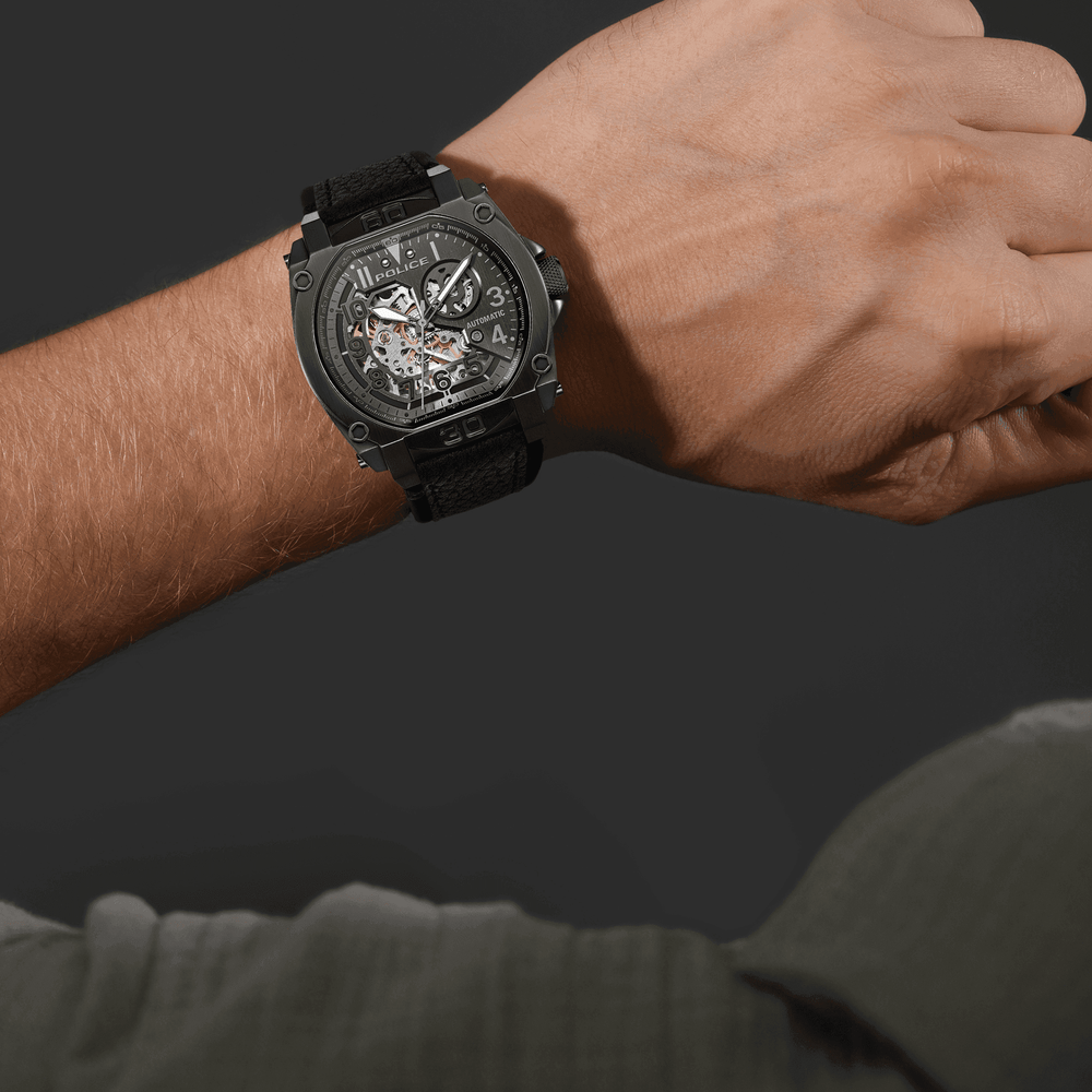Police Men's Black Automatic Watch | Model Pewge0040003 by i-watch