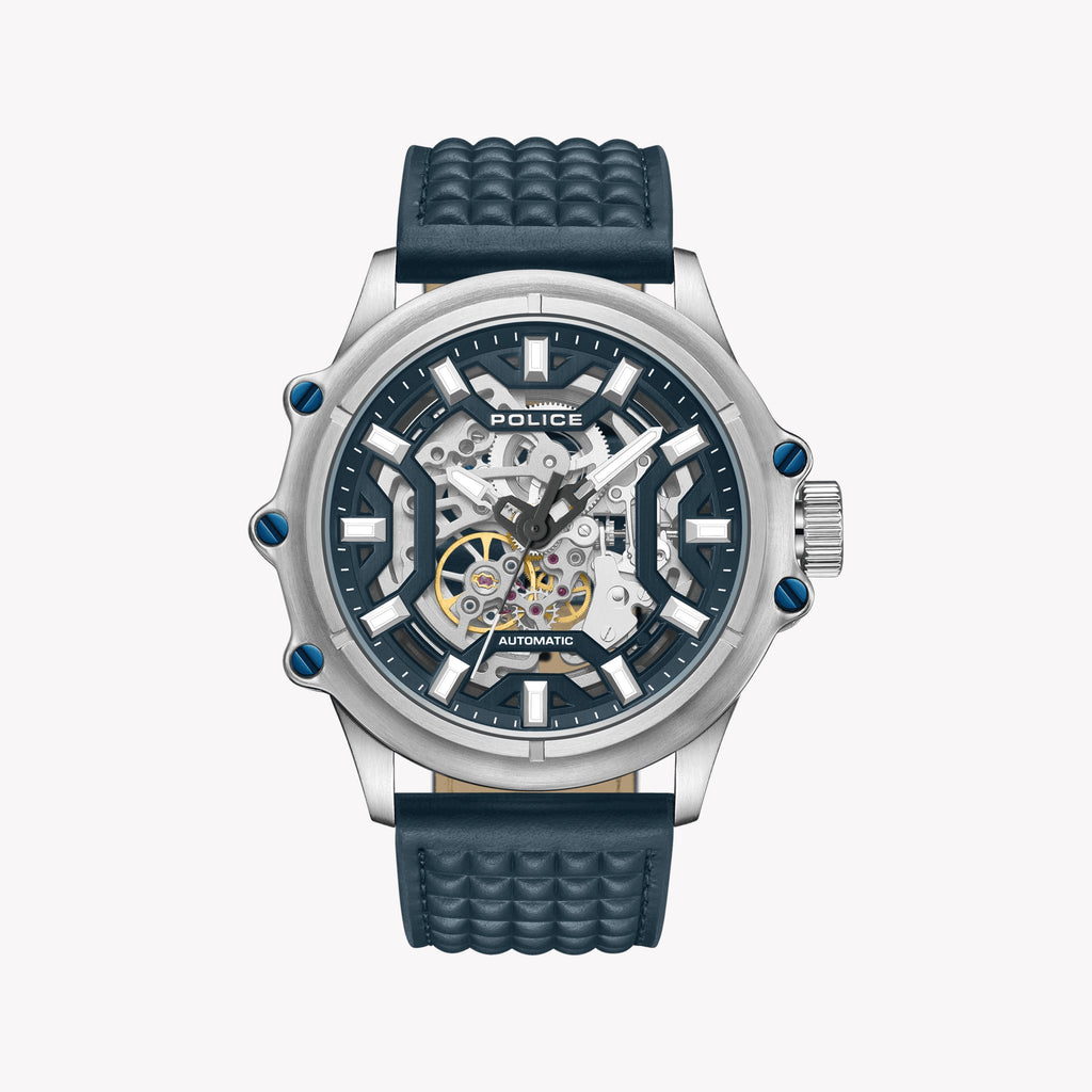 POLICE Men's Automatic Watch, Stainless Steel/Blue | PEWGE1601803