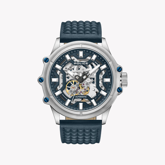 POLICE Men's Automatic Watch, Stainless Steel/Blue | PEWGE1601803