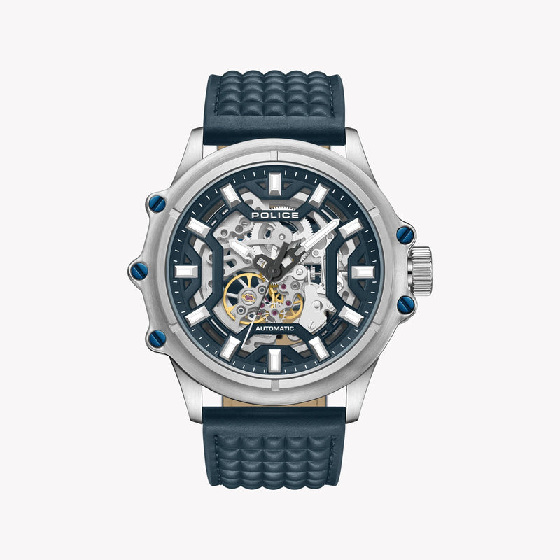 POLICE Men's Automatic Watch, Stainless Steel/Blue | PEWGE1601803 by i-watch